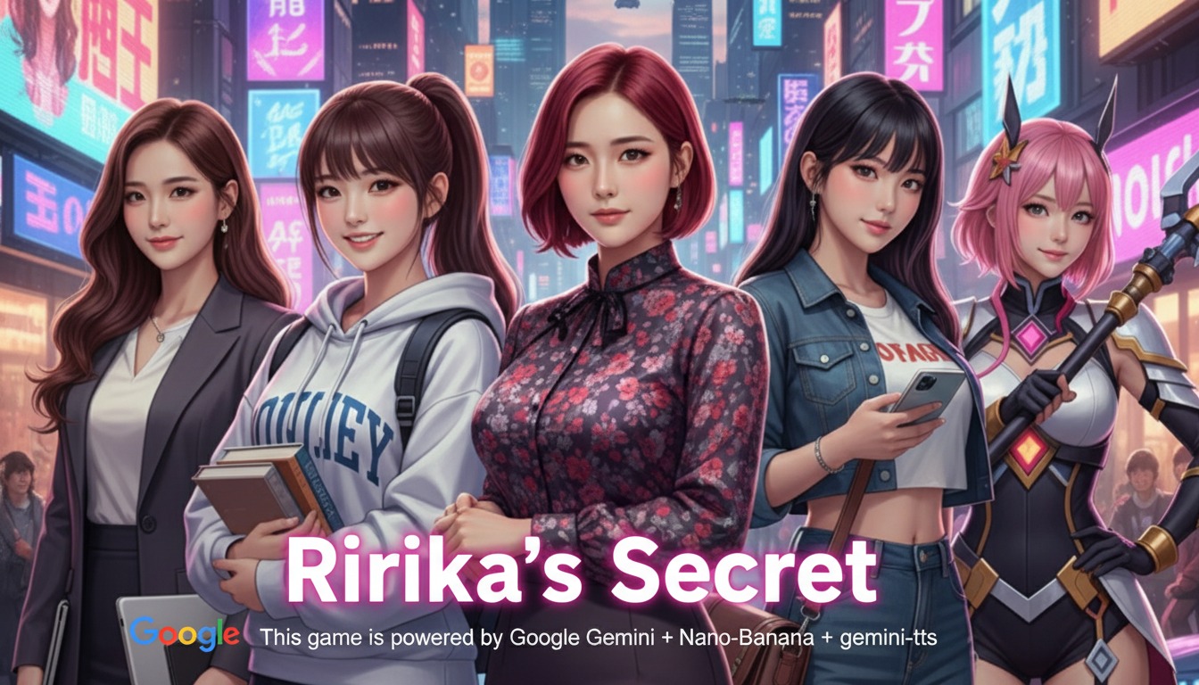 梨々香的秘密 (Ririka's Secret) - 遊戲橫幅
